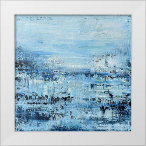 Oceanside No. 2 White Modern Wood Framed Art Print by Smach, Radek