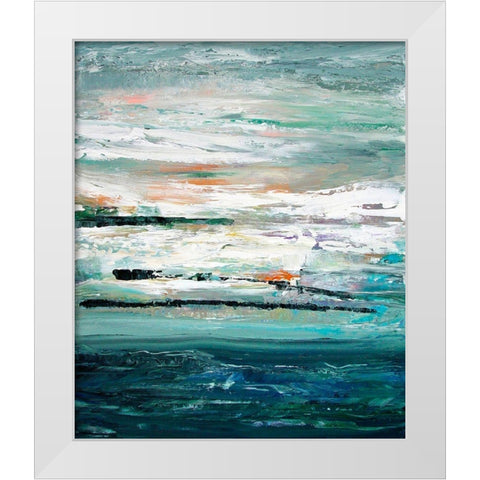 Storm White Modern Wood Framed Art Print by Smach, Radek