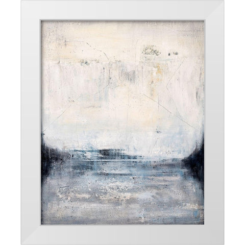 Through The Mist White Modern Wood Framed Art Print by Smach, Radek