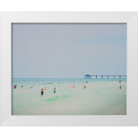Dreams of The Gulf Coast White Modern Wood Framed Art Print by Soffia, Myan