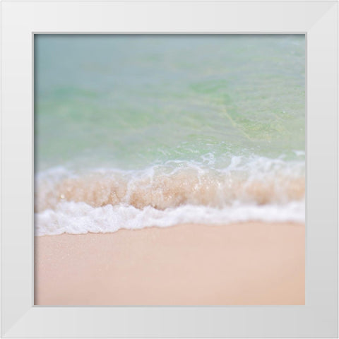 Whisper White Modern Wood Framed Art Print by Soffia, Myan