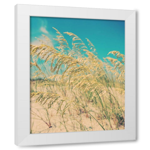 Sea Oats White Modern Wood Framed Art Print by Soffia, Myan