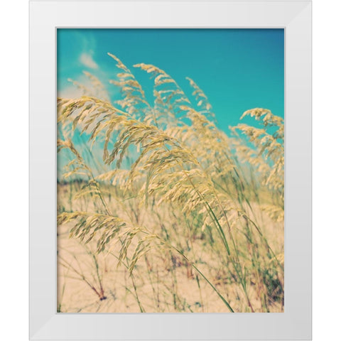 Sea Oats White Modern Wood Framed Art Print by Soffia, Myan