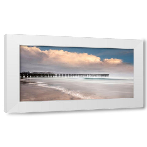 Crystal Clear White Modern Wood Framed Art Print by Sie, Lee