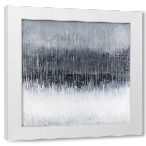 Through The Trees White Modern Wood Framed Art Print by Smach, Radek