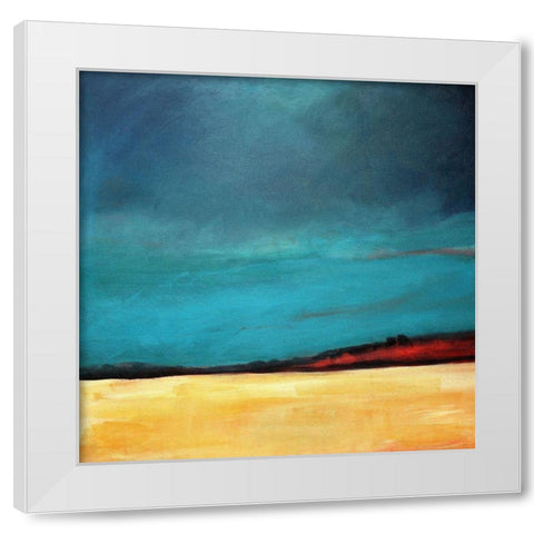 Waiting For The Rain White Modern Wood Framed Art Print by Schuerbeke, Deanna