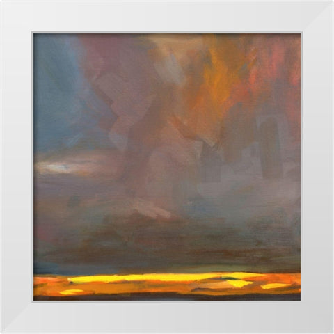 Oregon Grey 1 White Modern Wood Framed Art Print by Schuerbeke, Deanna