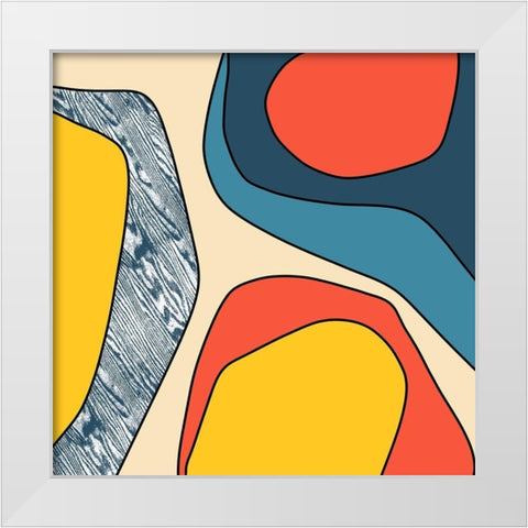 Wood White Modern Wood Framed Art Print by Sierer, Trish