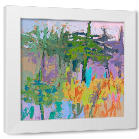 Jungle Boogey White Modern Wood Framed Art Print by Schmidt, Jane