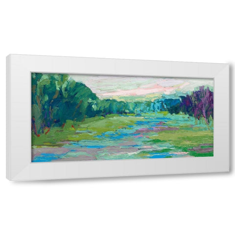 Spring Fed Creek White Modern Wood Framed Art Print by Schmidt, Jane