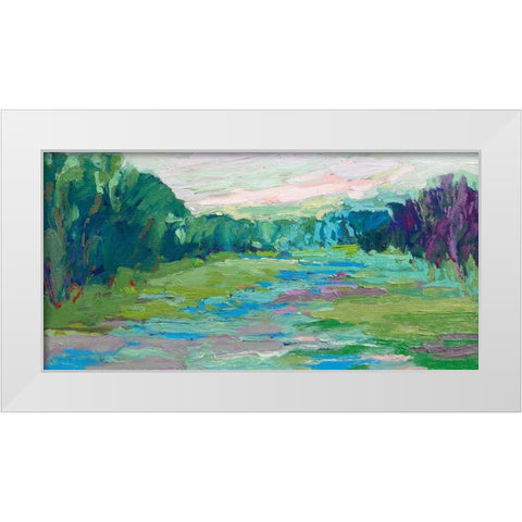 Spring Fed Creek White Modern Wood Framed Art Print by Schmidt, Jane