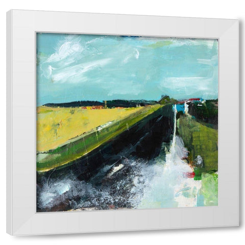 Open Road White Modern Wood Framed Art Print by Schuerbeke, Deanna