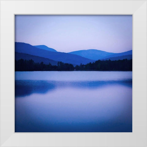 Dusk Cooper Lake White Modern Wood Framed Art Print by Sinclair, Kelly