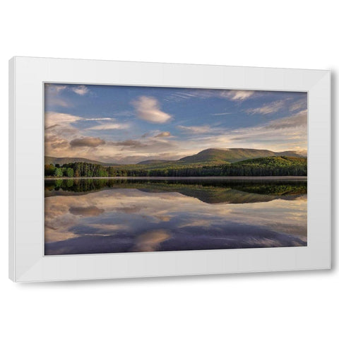 Morning Cooper Lake White Modern Wood Framed Art Print by Sinclair, Kelly