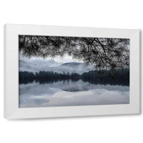 Rainy Day Cooper Lake White Modern Wood Framed Art Print by Sinclair, Kelly