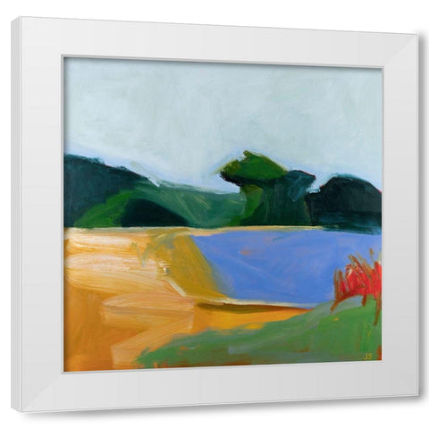 Midsummer Morning White Modern Wood Framed Art Print by Singerman, Jessica