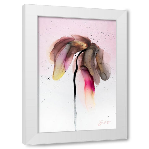 Rebirth White Modern Wood Framed Art Print by SoosooStudios