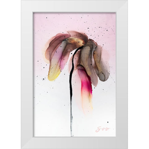 Rebirth White Modern Wood Framed Art Print by SoosooStudios