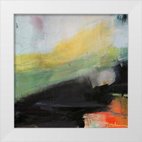 Misty Morning White Modern Wood Framed Art Print by Schuerbeke, Deanna