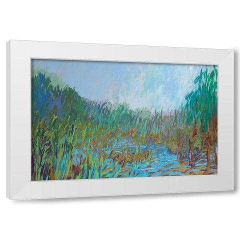The Way Back White Modern Wood Framed Art Print by Schmidt, Jane
