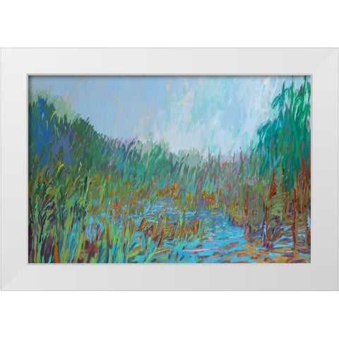 The Way Back White Modern Wood Framed Art Print by Schmidt, Jane