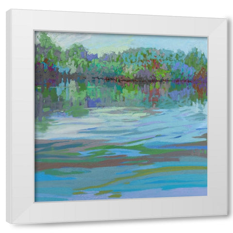 Waterways IX White Modern Wood Framed Art Print by Schmidt, Jane
