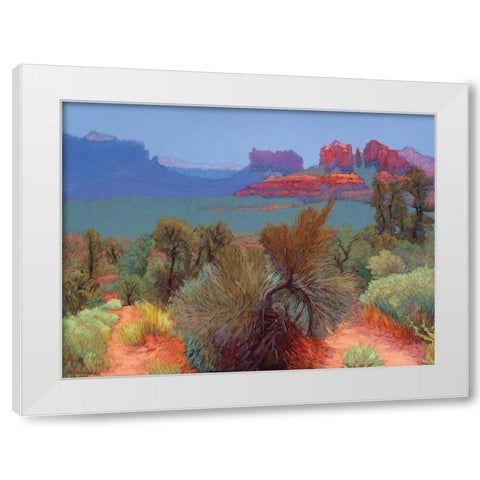 High Desert White Modern Wood Framed Art Print by Silverwood, Mary
