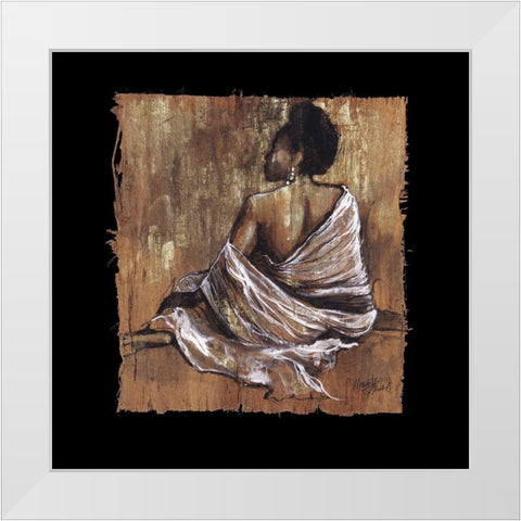 Soulful Grace III White Modern Wood Framed Art Print by Stewart, Monica