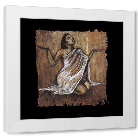 Soulful Grace IV White Modern Wood Framed Art Print by Stewart, Monica