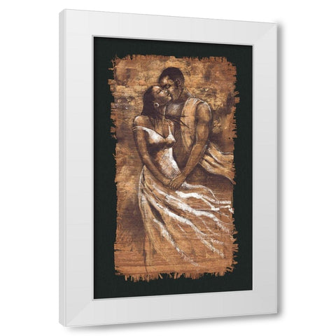 Whisper White Modern Wood Framed Art Print by Stewart, Monica
