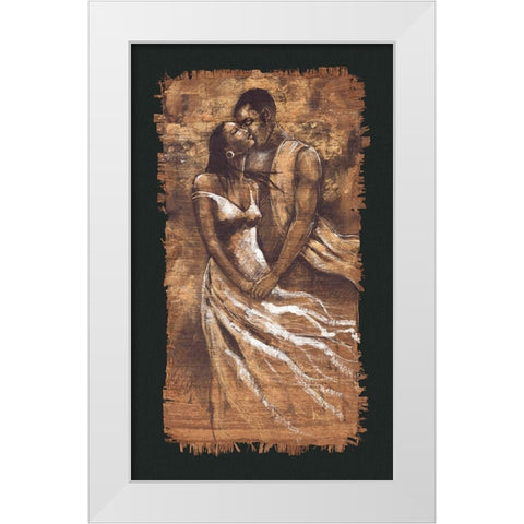 Whisper White Modern Wood Framed Art Print by Stewart, Monica