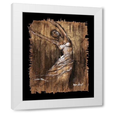 Graceful Motion II White Modern Wood Framed Art Print by Stewart, Monica