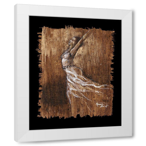 Graceful Motion IV White Modern Wood Framed Art Print by Stewart, Monica