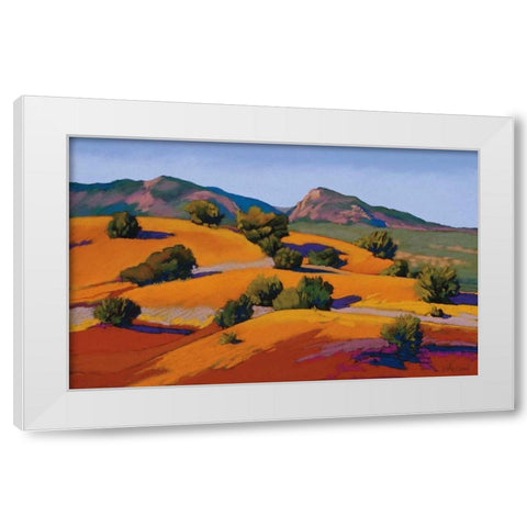 Juniper Hills White Modern Wood Framed Art Print by Silverwood, Mary