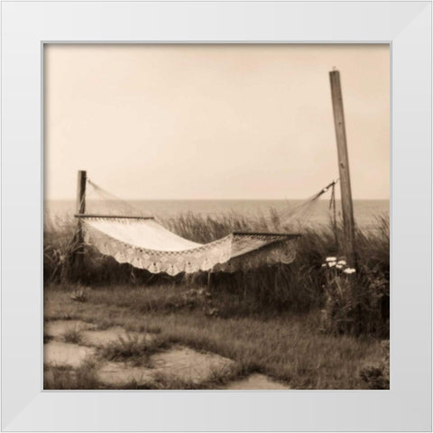 Hammock White Modern Wood Framed Art Print by Triebert, Christine