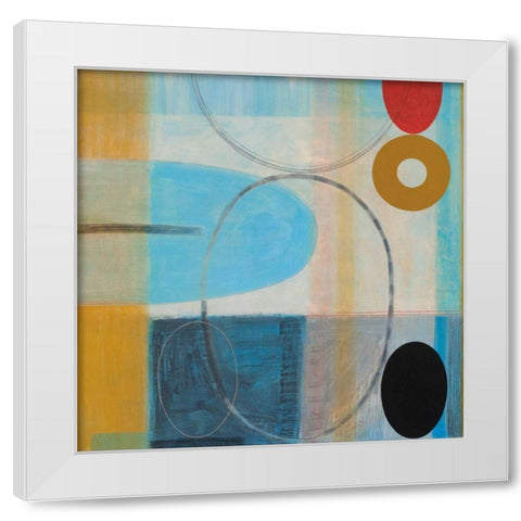 Carnival White Modern Wood Framed Art Print by Titchenal, Randy