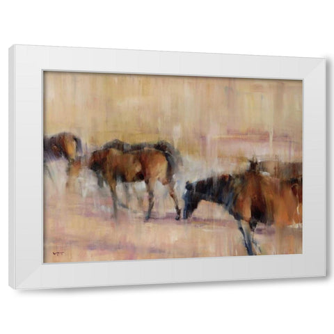 Kentucky Morning White Modern Wood Framed Art Print by Tonov, Valtcho