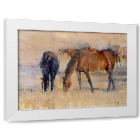 Kentucky Morning 1 White Modern Wood Framed Art Print by Tonov, Valtcho