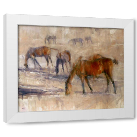 Kentucky Morning 3 White Modern Wood Framed Art Print by Tonov, Valtcho