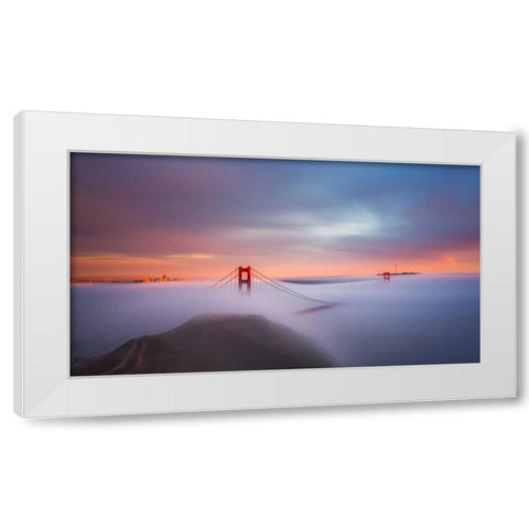 Just Another Day in the Bay White Modern Wood Framed Art Print by Toby Harriman Visuals