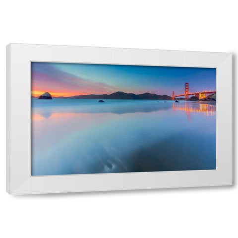 Velvet Icing White Modern Wood Framed Art Print by Toby Harriman Visuals