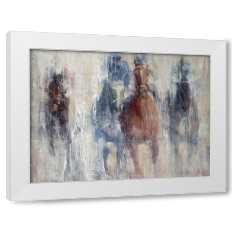 Derby 2015 White Modern Wood Framed Art Print by Tonov, Valtcho