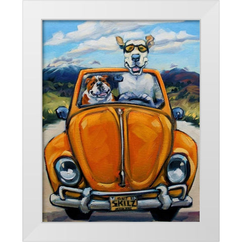 Got Skills Will Travel White Modern Wood Framed Art Print by Townsend, Connie R.