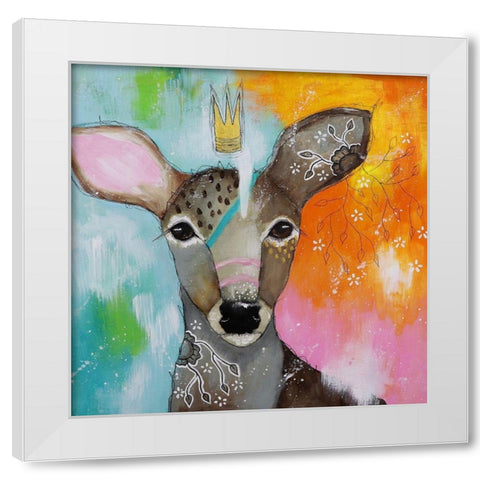 Lost in a Dream White Modern Wood Framed Art Print by The Secret Hermit