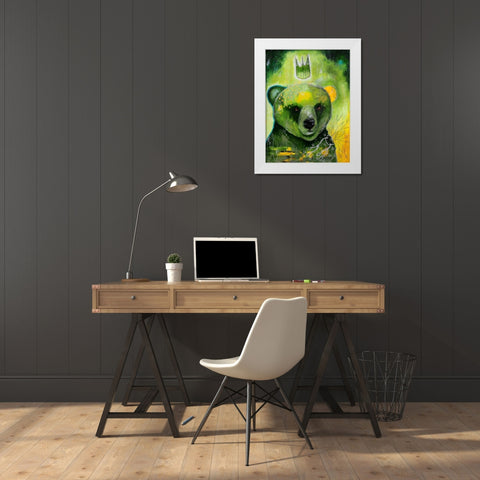 Natures Voice White Modern Wood Framed Art Print by The Secret Hermit