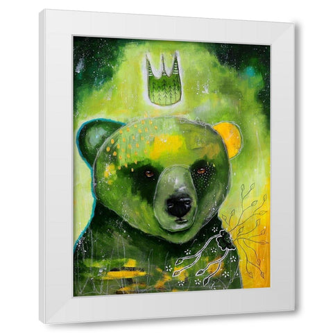 Natures Voice White Modern Wood Framed Art Print by The Secret Hermit