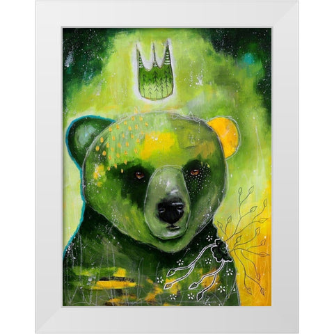 Natures Voice White Modern Wood Framed Art Print by The Secret Hermit