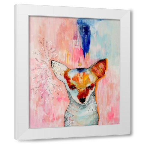 New Tricks Discovered White Modern Wood Framed Art Print by The Secret Hermit