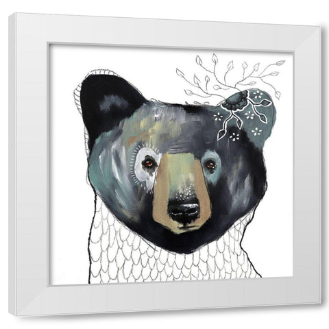 Peaceful Days White Modern Wood Framed Art Print by The Secret Hermit