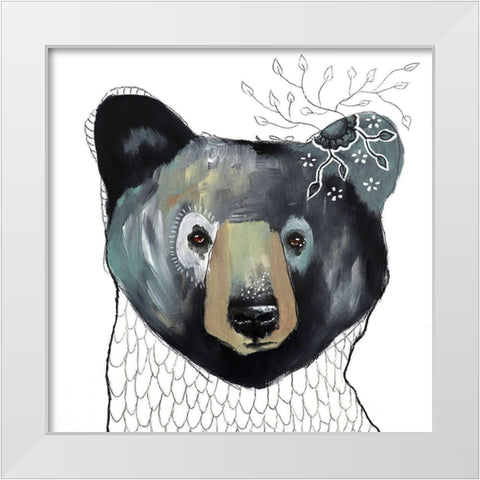 Peaceful Days White Modern Wood Framed Art Print by The Secret Hermit